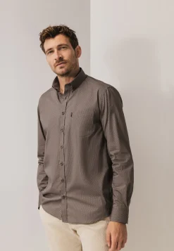 New Katoenen overhemd met all-over print Overhemden