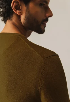 Discount Katoenen trui met V-hals Truien