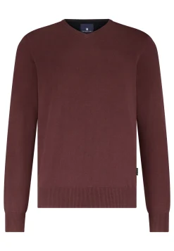 Discount Katoenen trui met V-hals Truien