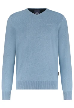 New Katoenen trui met V-hals Truien