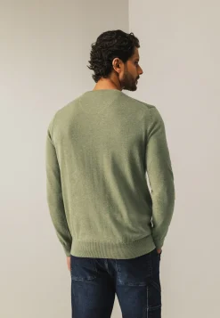 Clearance Katoenen trui met V-hals Truien