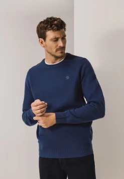 Lamswollen trui met zadelmouwen Truien