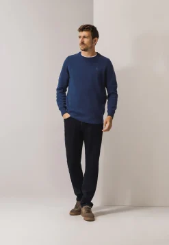 Lamswollen trui met zadelmouwen Truien