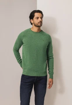 Lamswollen trui met zadelmouwen Truien