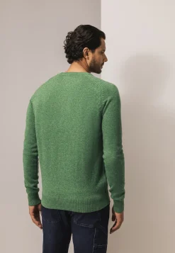 Lamswollen trui met zadelmouwen Truien