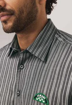 Hot LE MANS CLASSIC gestreept overhemd Overhemden