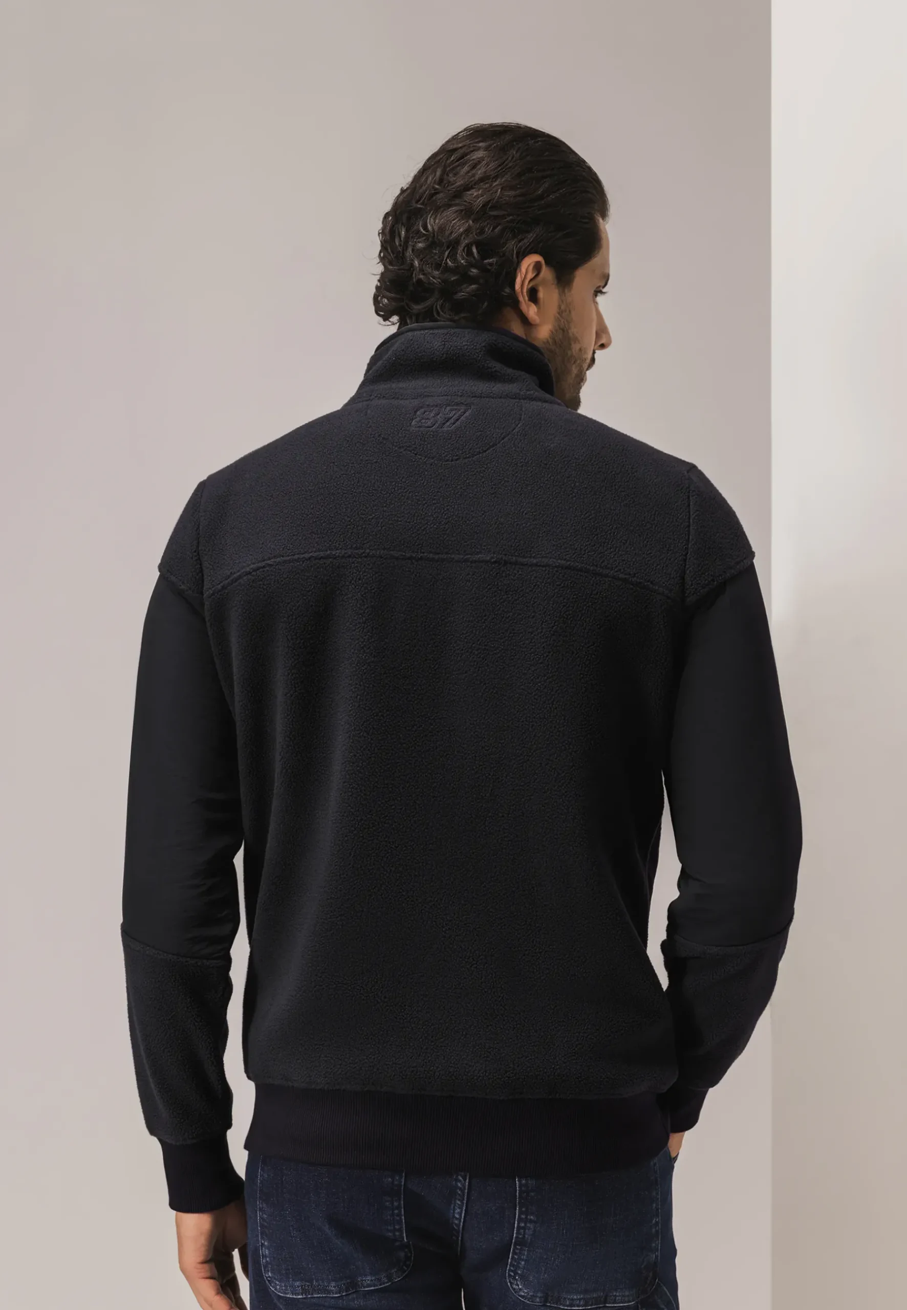 Discount LE MANS CLASSIC polar fleece sweatshirt met halve rits Truien