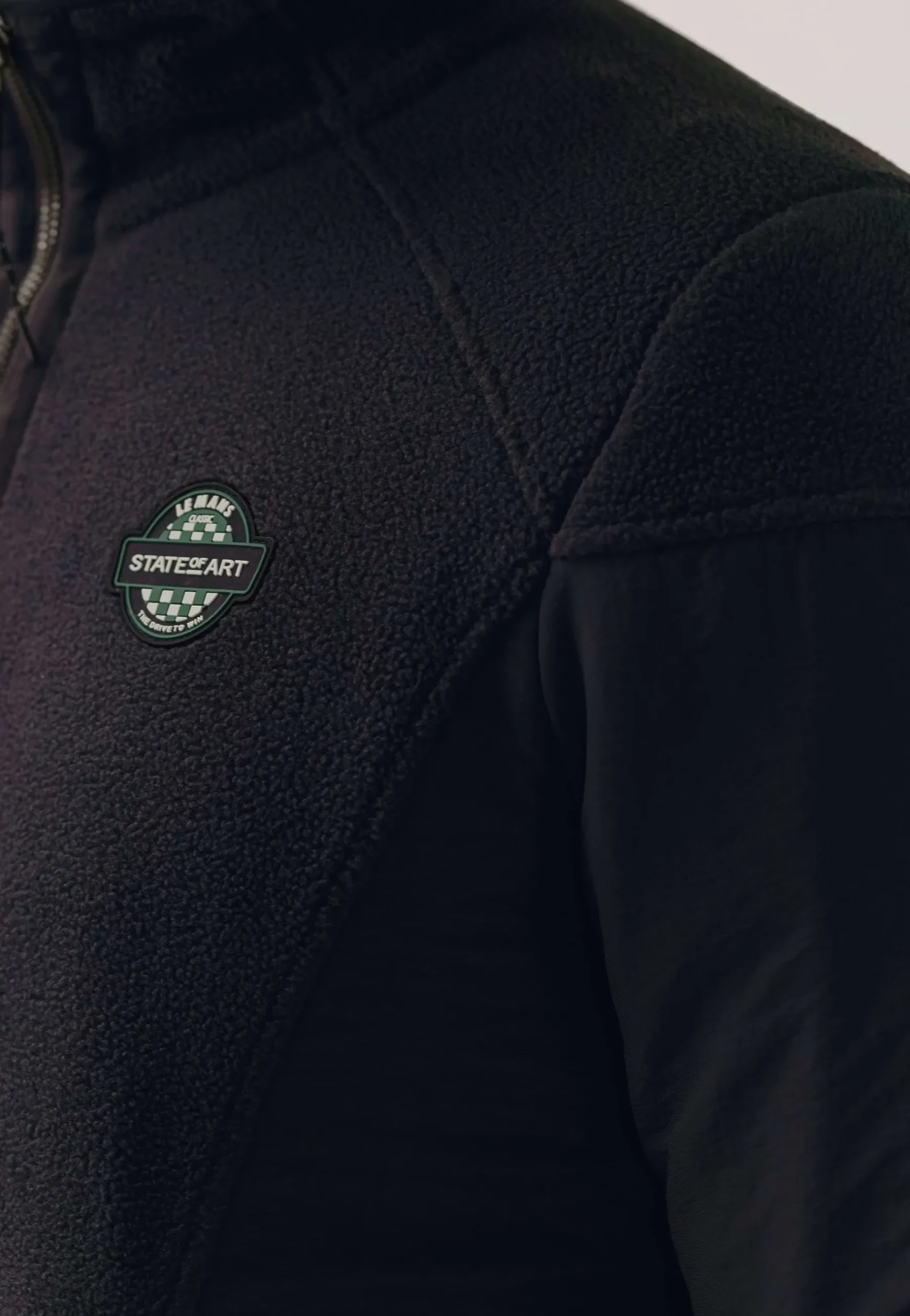 Discount LE MANS CLASSIC polar fleece sweatshirt met halve rits Truien