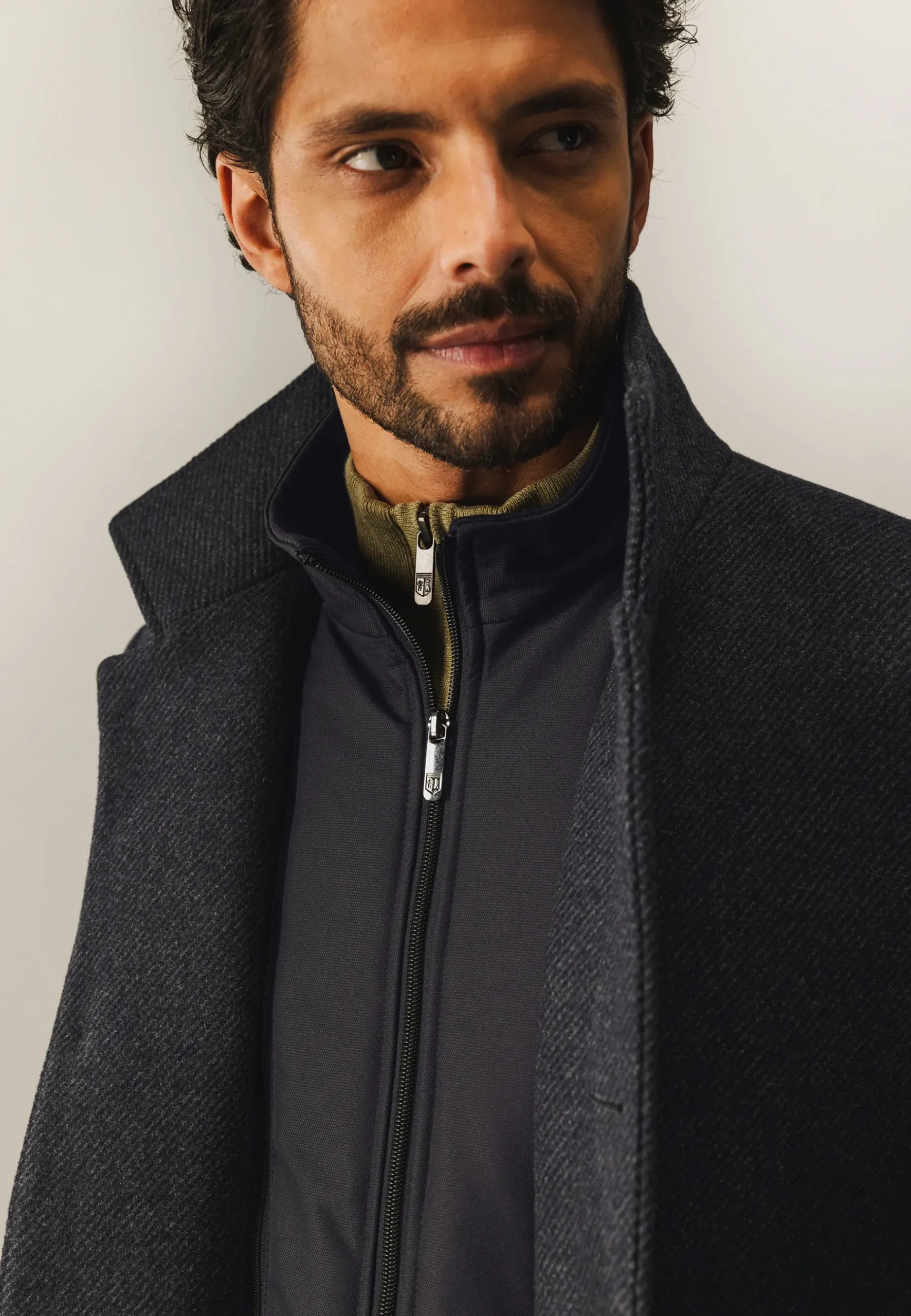 Clearance Mantel met uitneembare ritsinzet Jassen