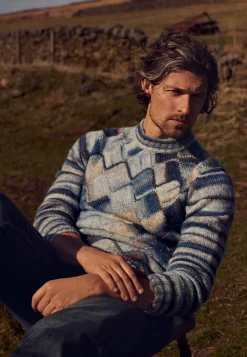 New Multi-color trui met ronde hals Truien