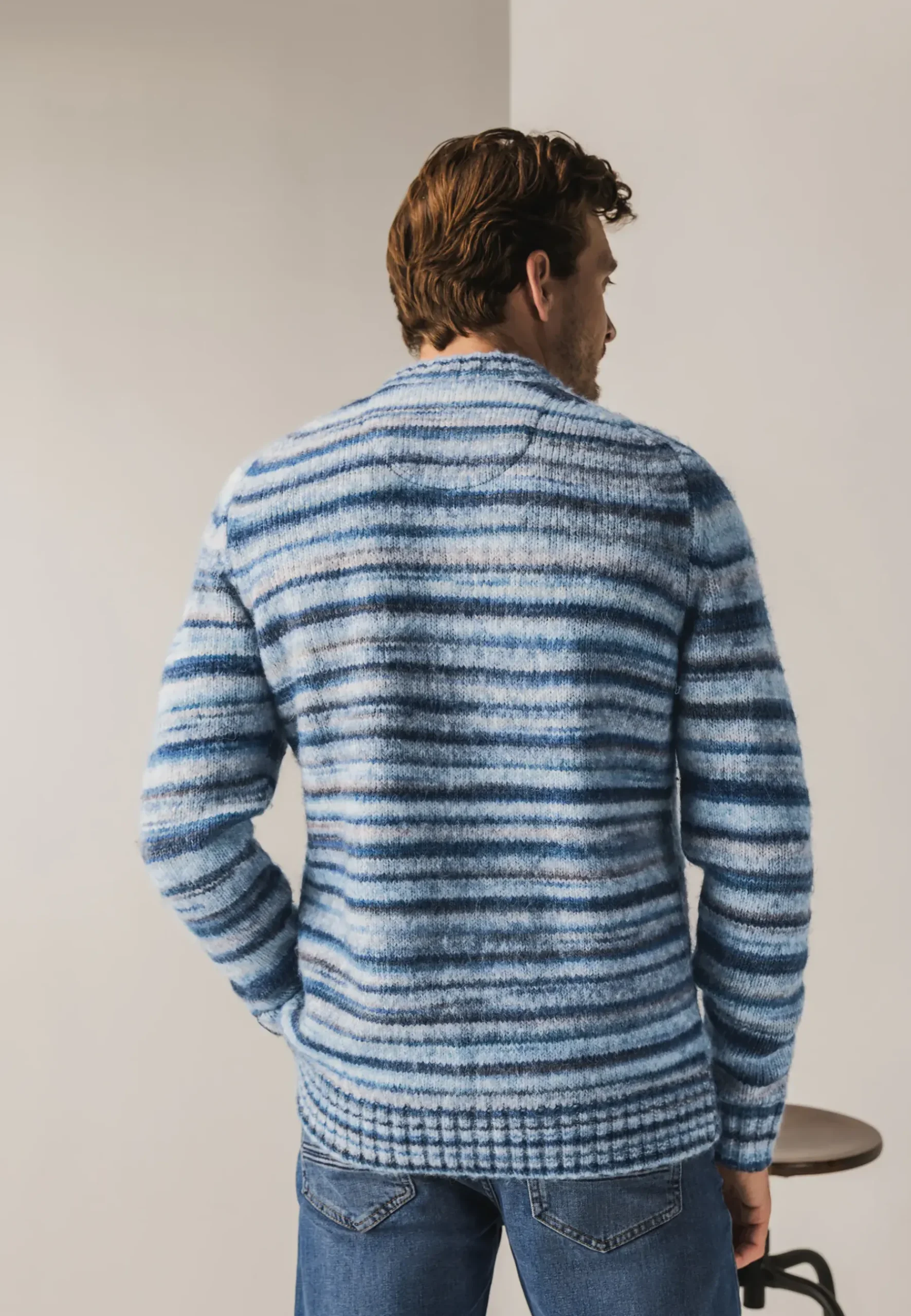 New Multi-color trui met ronde hals Truien