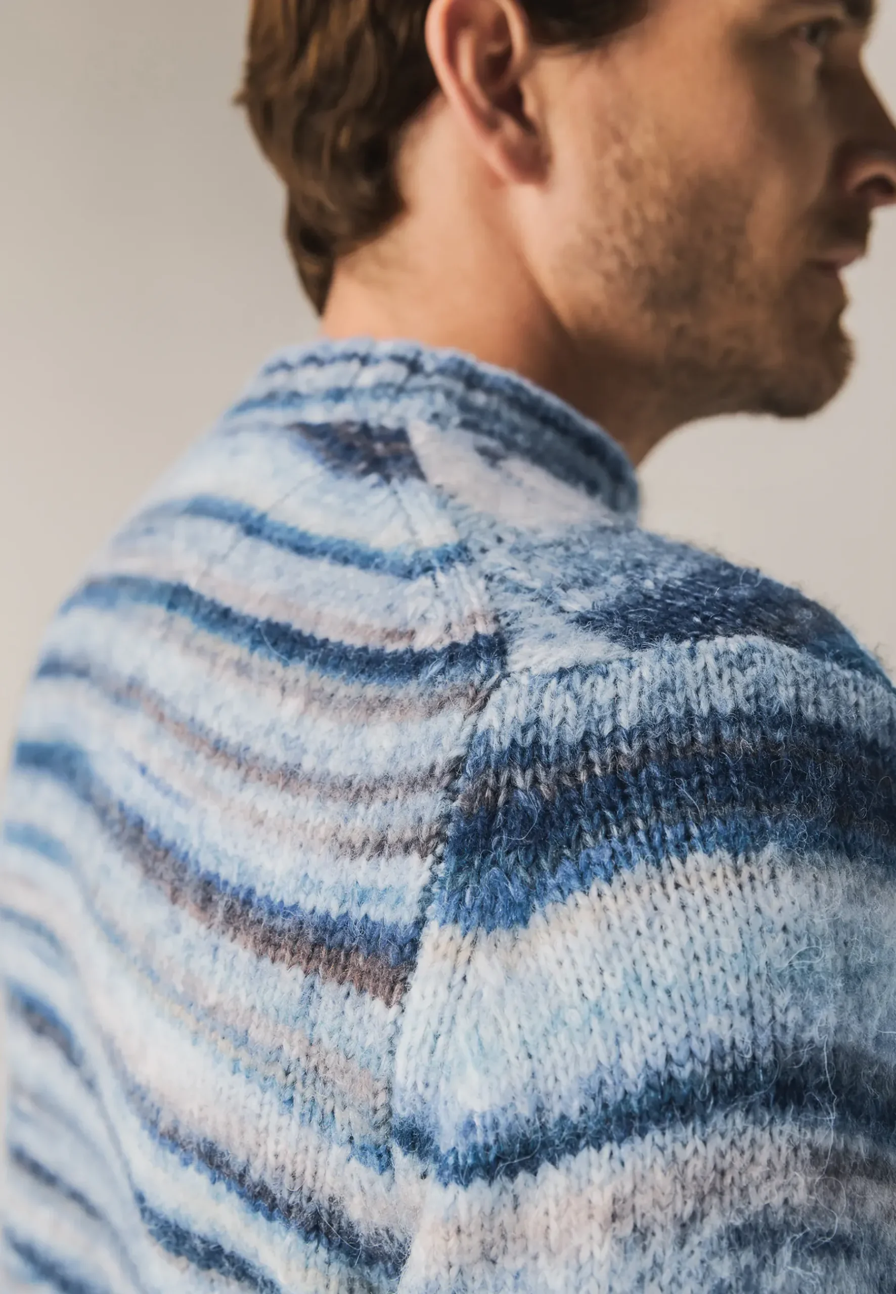 New Multi-color trui met ronde hals Truien