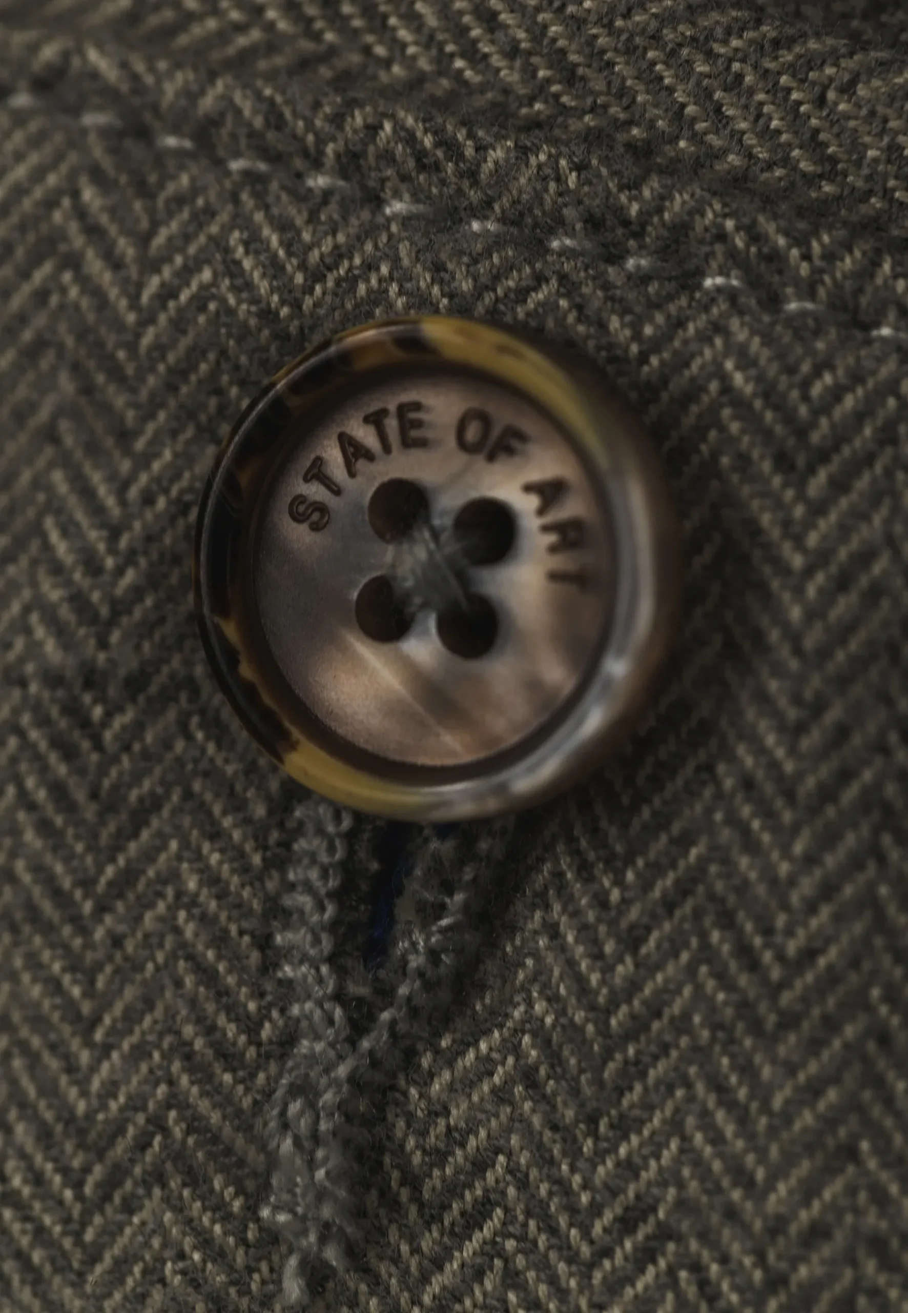 NAVIGATOR chino in stretchstof met visgraatmotief Broeken