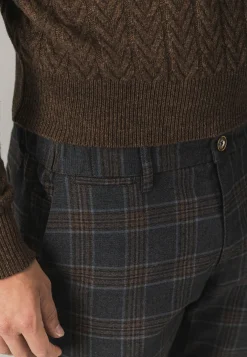 Online NAVIGATOR geruite chino in stretchstof Broeken