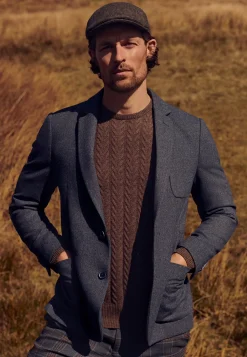 Online NAVIGATOR geruite chino in stretchstof Broeken