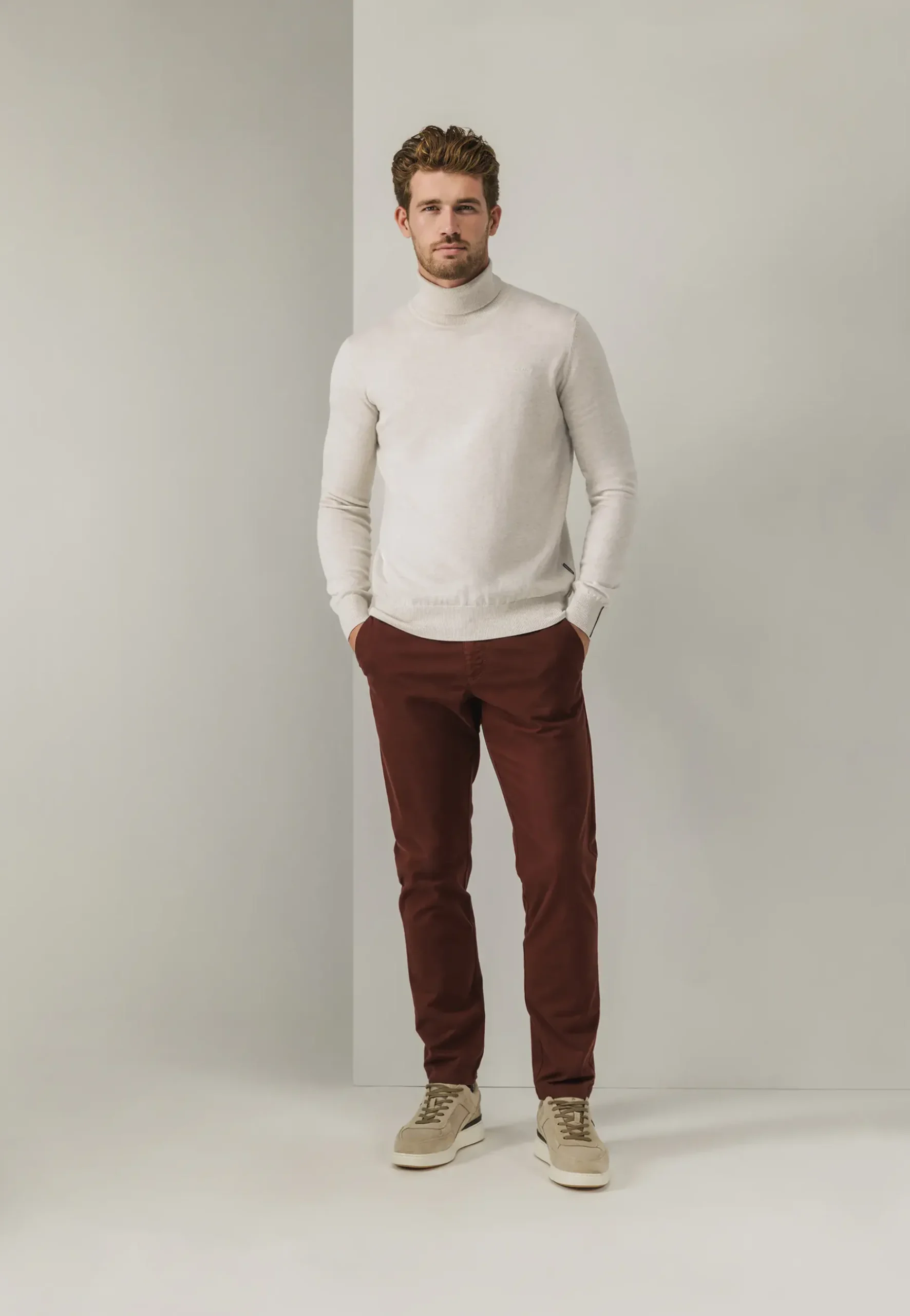 Online NAVIGATOR twill chino in stretchstof Broeken