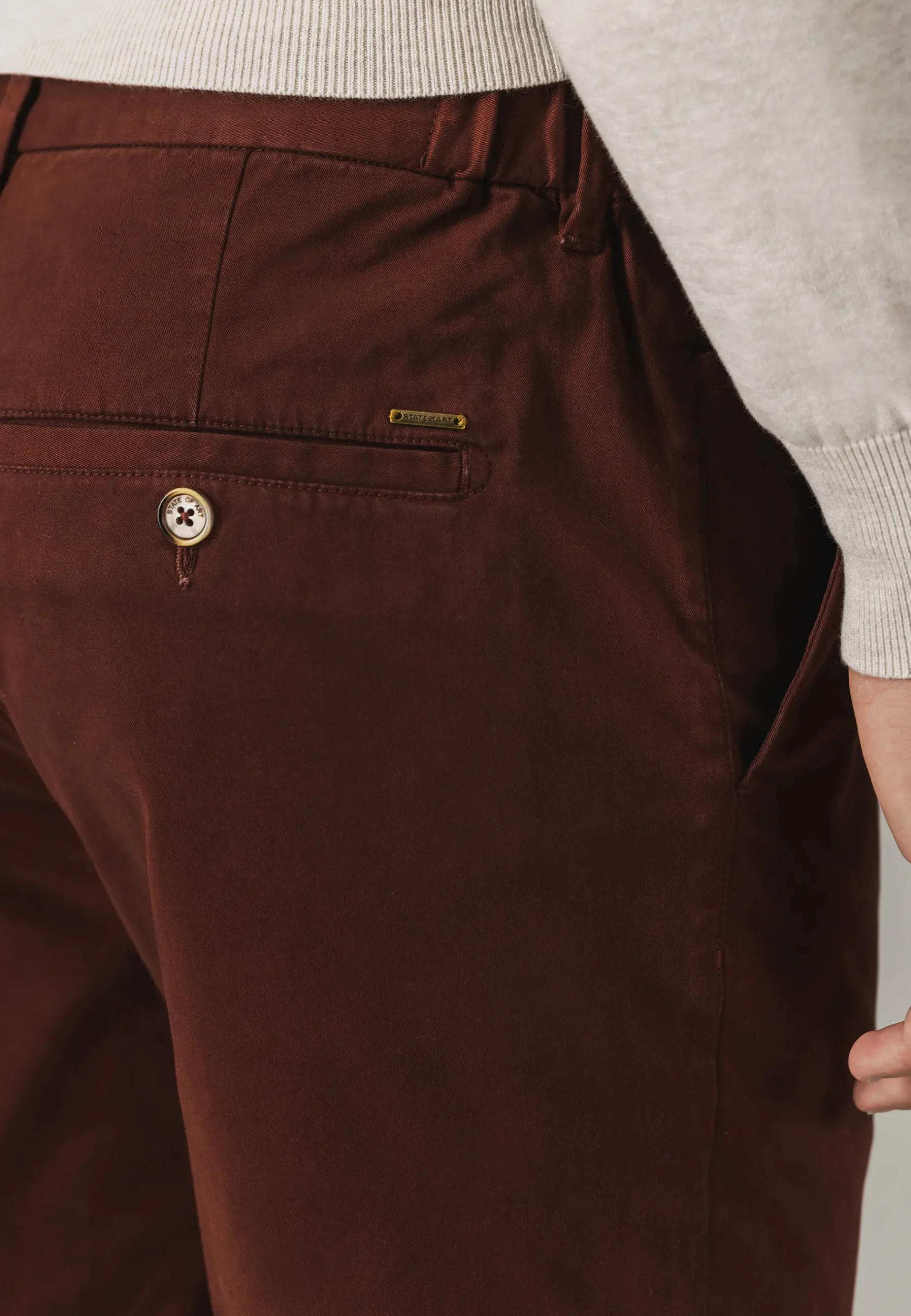 Online NAVIGATOR twill chino in stretchstof Broeken