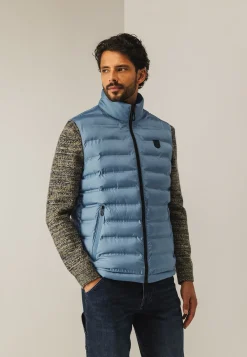 New Omkeerbare bodywarmer met hoge kraag Bodywarmers