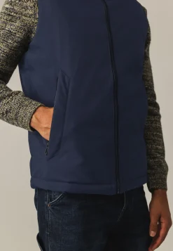 New Omkeerbare bodywarmer met hoge kraag Bodywarmers