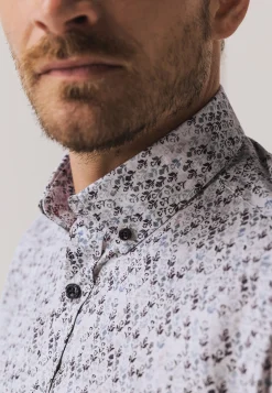 Overhemd met bloemenmotief Overhemden