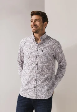 Overhemd met bloemenprint Overhemden