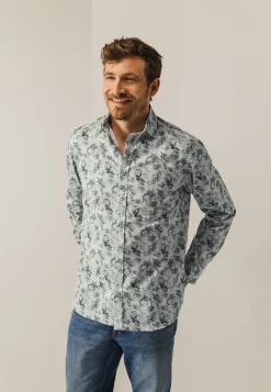 New Overhemd met bloemenprint Overhemden