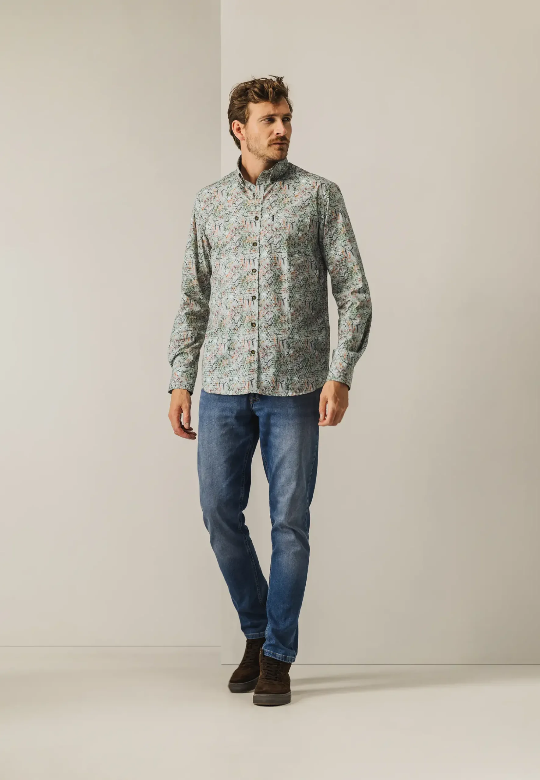 Discount Overhemd met borstzak Overhemden