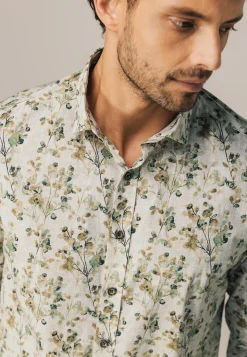 Overhemd met botanische print Overhemden