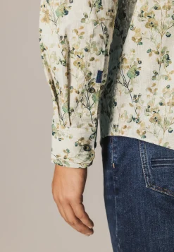 Overhemd met botanische print Overhemden