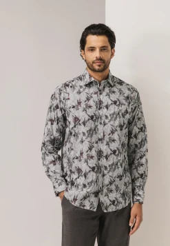 Clearance Overhemd met een botanische print Overhemden