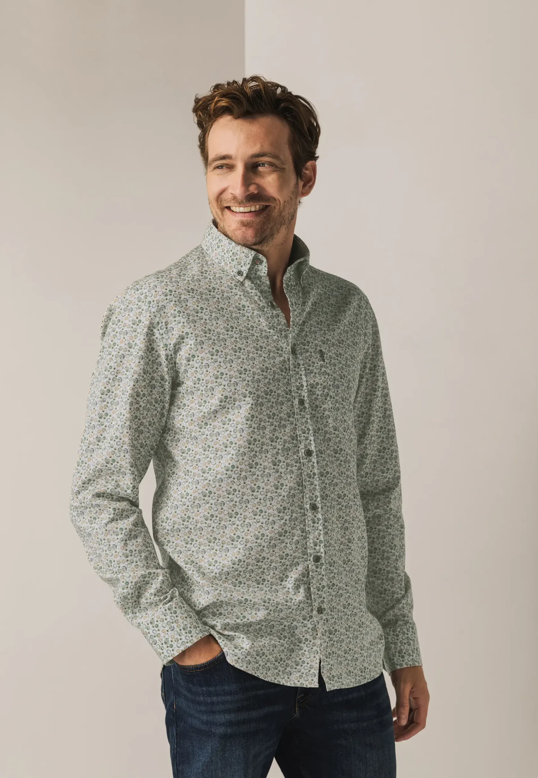 Best Overhemd met geometrische print Overhemden