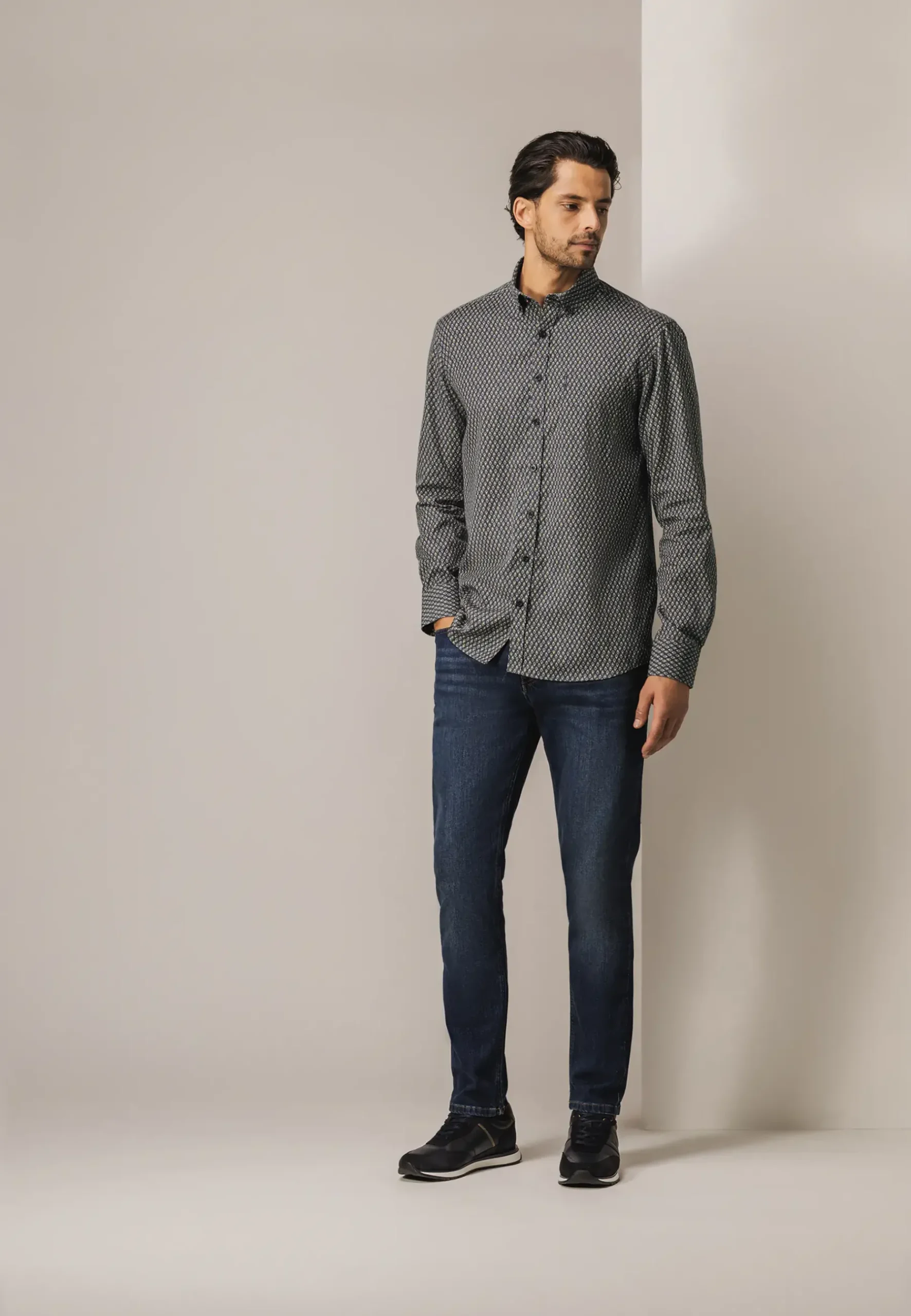 Sale Overhemd met geometrische print Overhemden