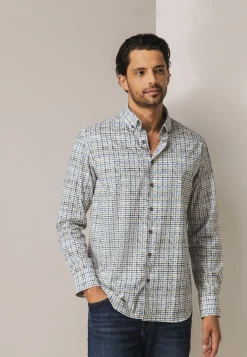 Clearance Overhemd met pied-de-poule dessin Overhemden