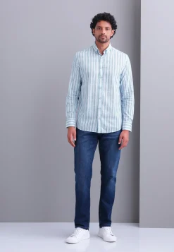 New Overhemd met streepdessin Overhemden