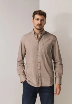 Best Overhemd met subtiele all-over print Overhemden