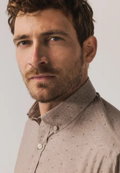 Best Overhemd met subtiele all-over print Overhemden