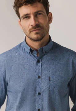 New Overhemd met subtiele all-over print Overhemden