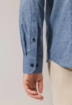 New Overhemd met subtiele all-over print Overhemden