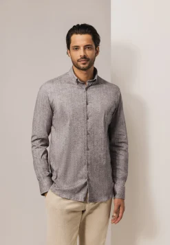 Hot Overhemd met visgraatpatroon Overhemden