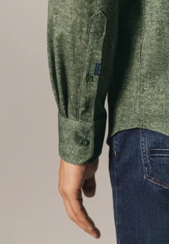 Discount Overhemd met visgraatpatroon Overhemden