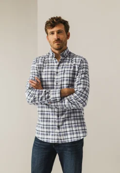 Overhemd met visgraatpatroon Overhemden