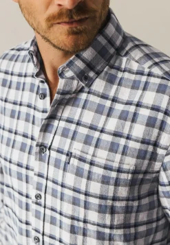 Overhemd met visgraatpatroon Overhemden