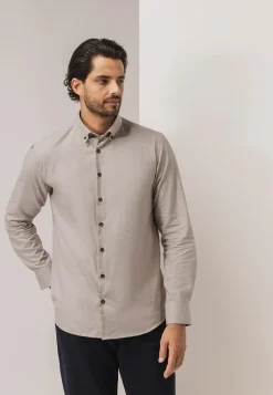 Outlet Overhemd van gemêleerde twillstof Overhemden