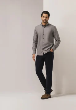 New Overhemd van gemêleerde twillstof Overhemden