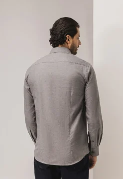 New Overhemd van gemêleerde twillstof Overhemden
