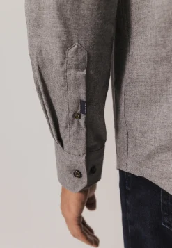 New Overhemd van gemêleerde twillstof Overhemden