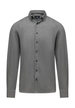 New Overhemd van gemêleerde twillstof Overhemden
