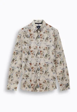 Best Overhemd van katoen met linnen Overhemden