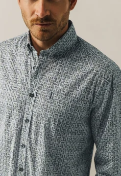 Clearance Overhemd van katoen met stretch Overhemden