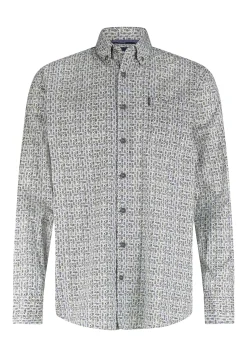 Clearance Overhemd van katoen met stretch Overhemden